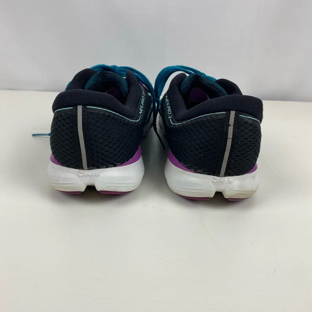 Brooks Sneakers‎ Neuro 3 Womens Size 9 Teal Purple Shoes - Picture 4 of 6